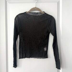 Brandy Melville Transparent Diamond Stars Top
